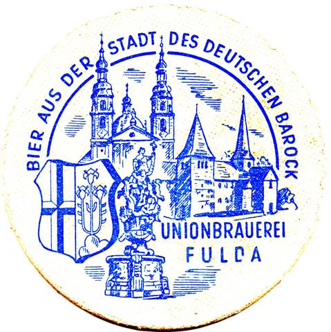fulda fd-he hochstift union 1a (rund215-bier aus der stadt-blau) 